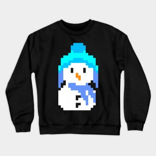 Retro 8 bit snowman Crewneck Sweatshirt